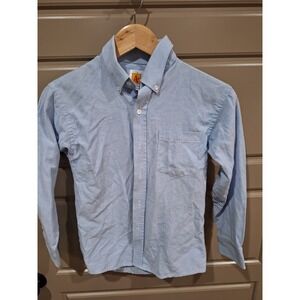 A+  Boys  Long Sleeve Button CollarOxford Button-Down Shirt  blue Size: 12